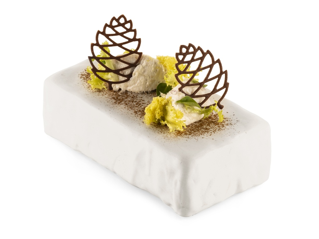 SILIKOMART MOULE SILICONE INVERNO N.12 POMME DE PIN 6,7X4,7CM FLOCON Ø6CM