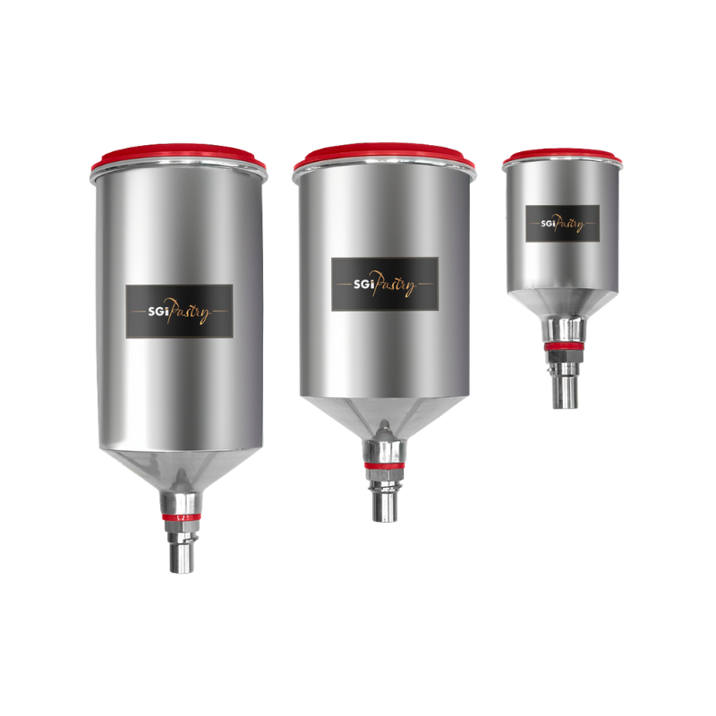 SGI GODETS REUTILISABLE EN ALUMINIUM AVEC VANNE QCC 0.75L