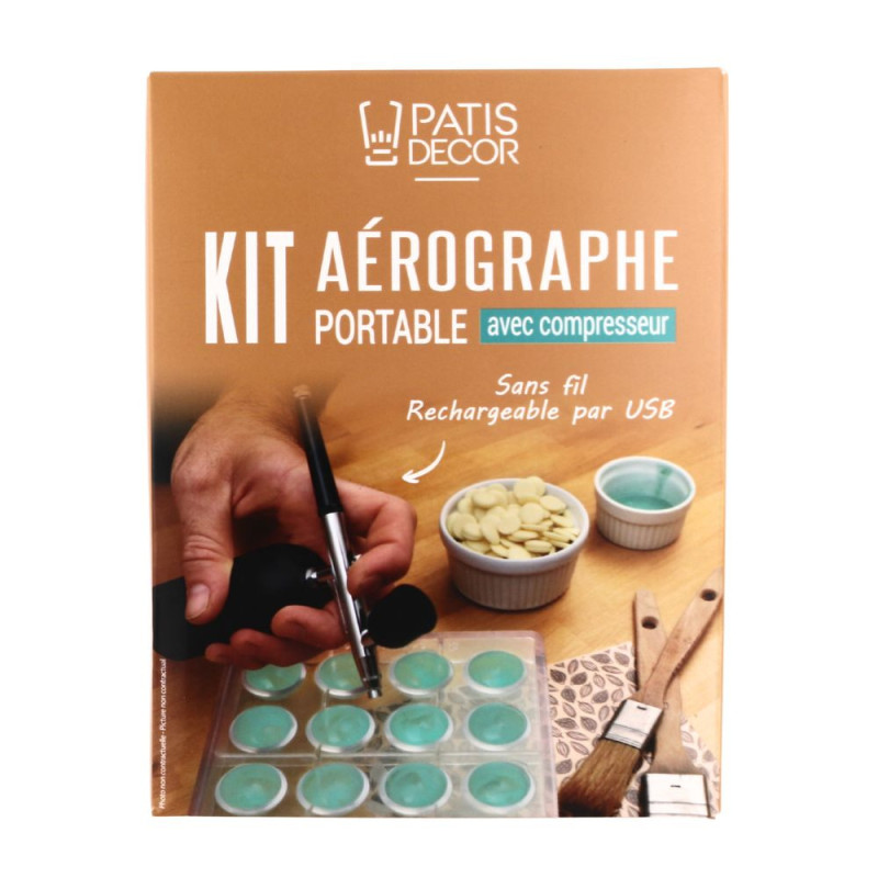 KIT AEROGRAPHE PORTABLE AVEC COMPRESSEUR