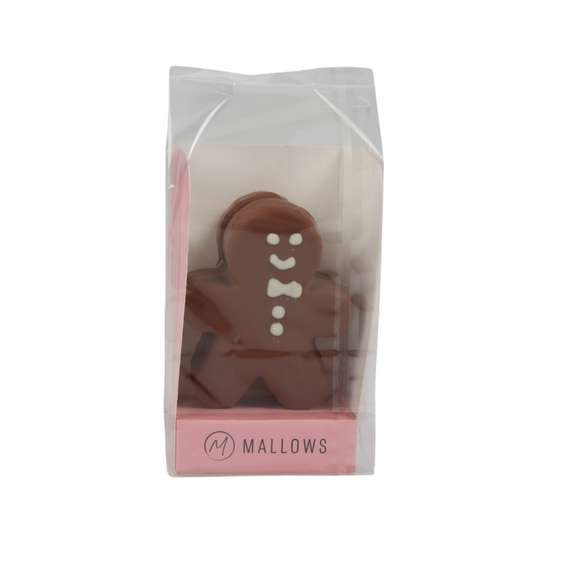 MALLOWS MARSHMALLOW BONHOMME VANILLE CHOCOLAT LAIT 2 PCS - 120GR