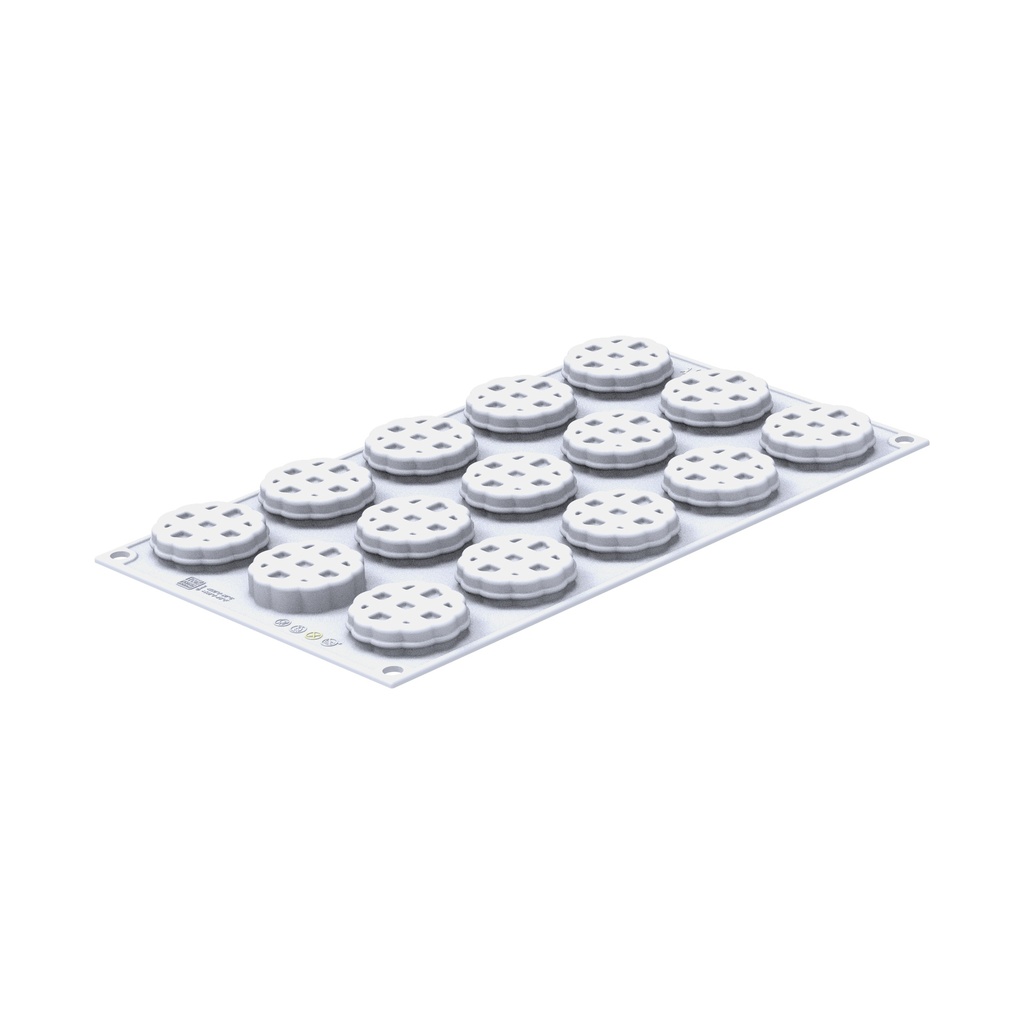 SILIKOMART MOULE CROSTATA XS 20 - ø44 H 17 MM - 15 EMPREINTES DE 20ML