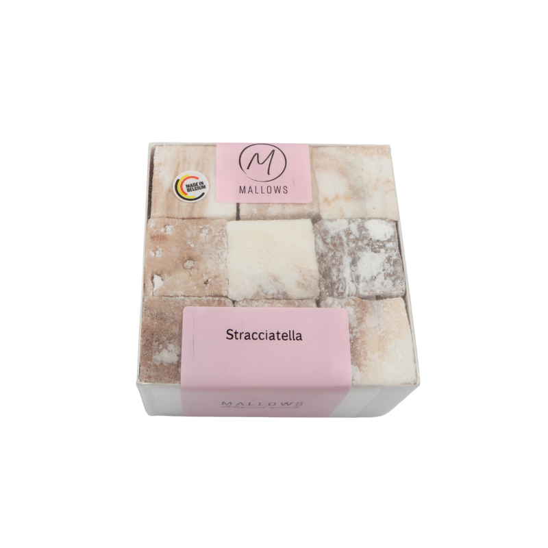MALLOWS MARSHMALLOW TOURBILLON CARRE STRACCIATELLA 18 PCS - 215GR