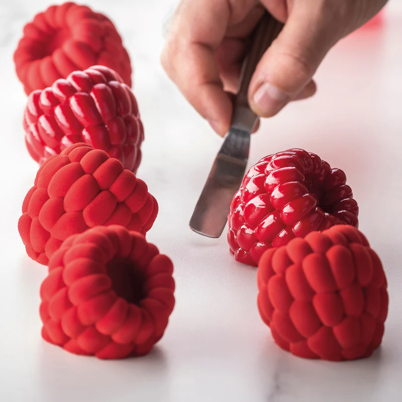 PAVOFLEX MOULE SILICONE 3D FRAMBOISE 40 x 30 CM 95ML - 12 EMPREINTES