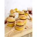 ❄️BURGARD - MINI BURGER FOIE GRAS 20PCS : BRIOCHETTES AU SESAME, FOIE GRAS ET CONFIT D'OIGNONS **CARTON DE 40PCS** 