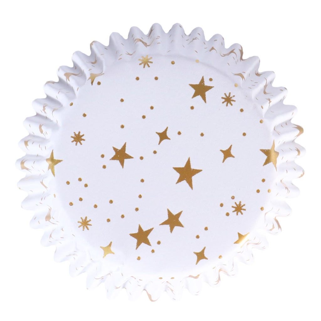 PME CAKE CAISSETTE CUPCAKE ALU NOEL ETOILE 60 PCES