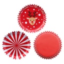PME CAKE MINI CAISSETTE CUPCAKE ALU NOEL ASSORTIMENT 100 PCES 