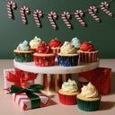 PME CAKE MINI CAISSETTE CUPCAKE ALU NOEL ASSORTIMENT 100 PCES 