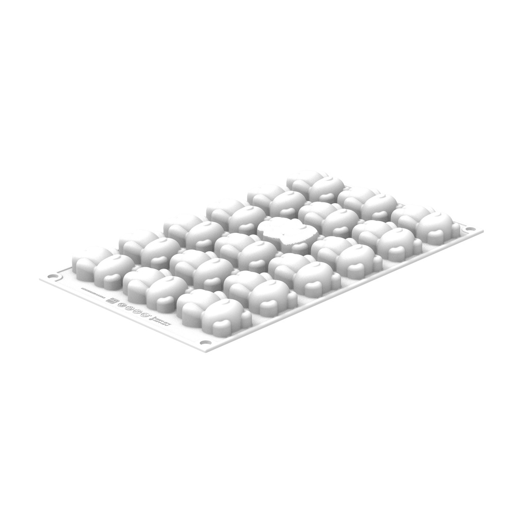 MOULE SILIKOMART TEDDY BEAR XS 20 - SILICONE MOULD N.18 50 x 36MM HT 21 MM