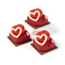 1068316 COEUR MELANGER DEUX COULEURS 1,45 x 1,4CM 540PCS ***S/CDE***