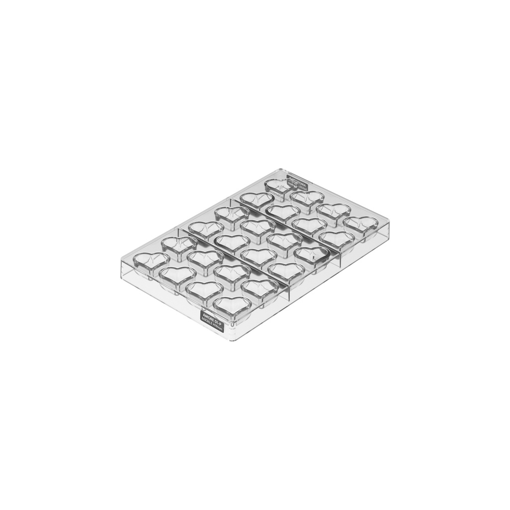 SILIKOMART MOULE TRITAN CH058 AMORE 01-P N.24 36 x 30MM HT 19MM
