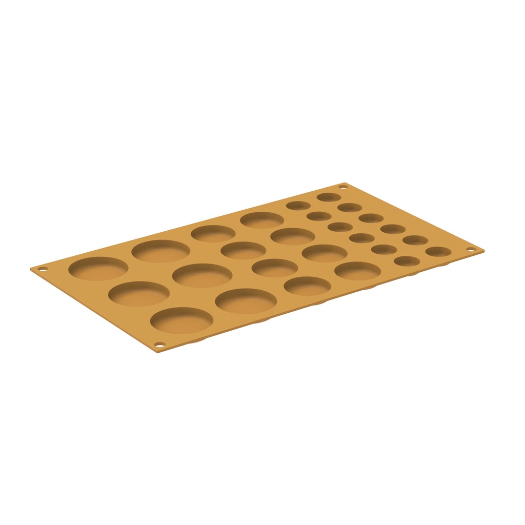 SILIKOMART MOULE SILICONE POIS N.6 ø45 HT 8MM - N.8 ø35 HT 8MM - N.12 ø20 HT 8MM