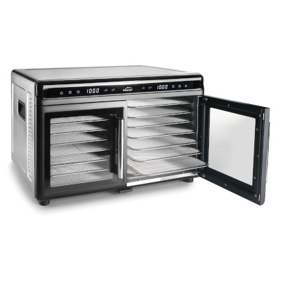 LACOR DESHYDRATEUR 2 PORTES- 2 MINUTERIES 2X8 PLATEAUX - REGLAGE 35 A 80° - 51.4X36.5XH33.5CM - 220/240V