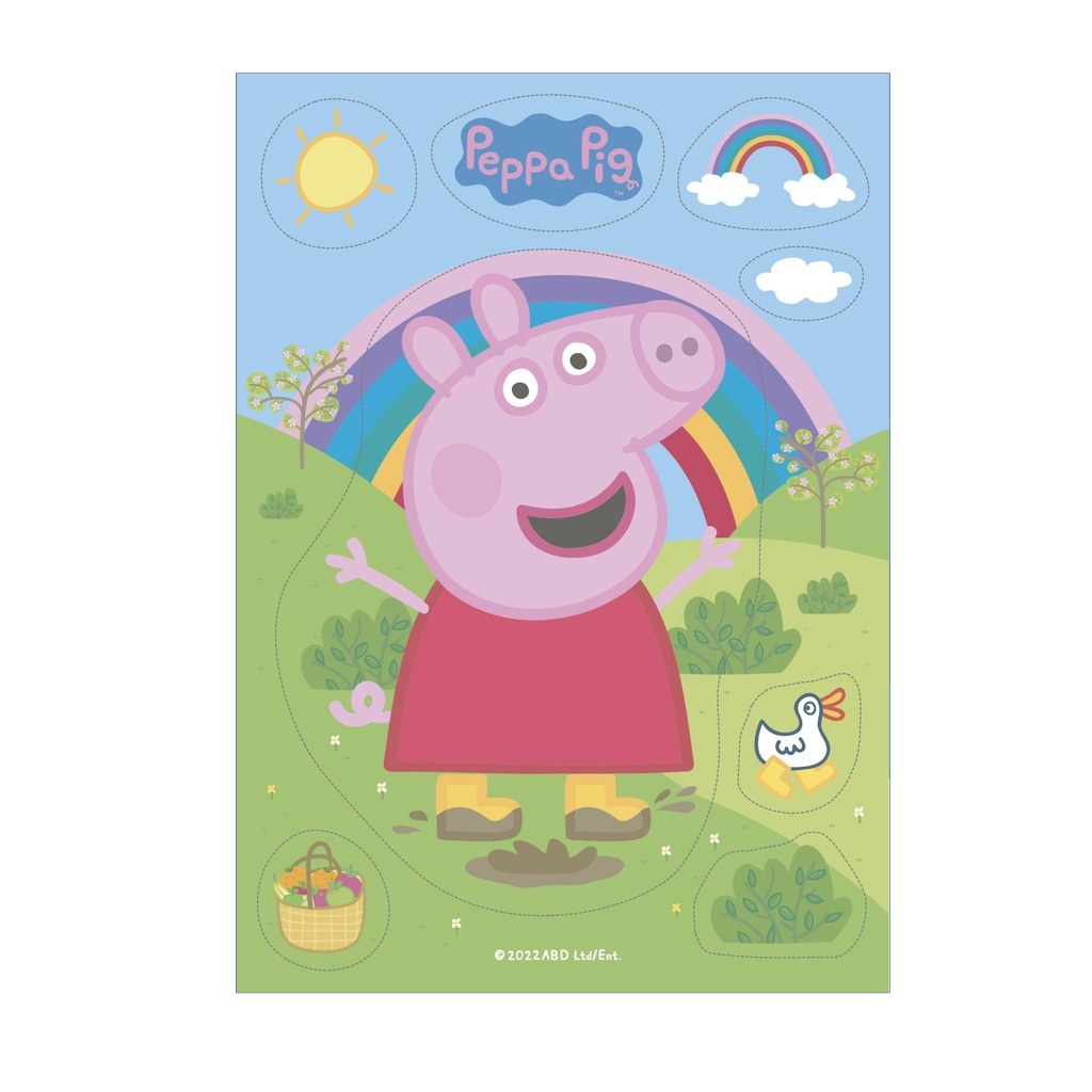 PEPPA PIG WAFER SILHOUETTE 14.8X21CM