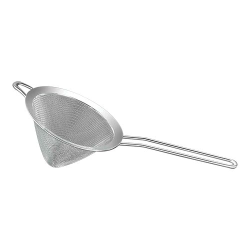 INOX KEGELVORMIG SAUCE/PUNTZEEF 18/10 DIAM 8CM METALLISCHE CANVAS=STUK