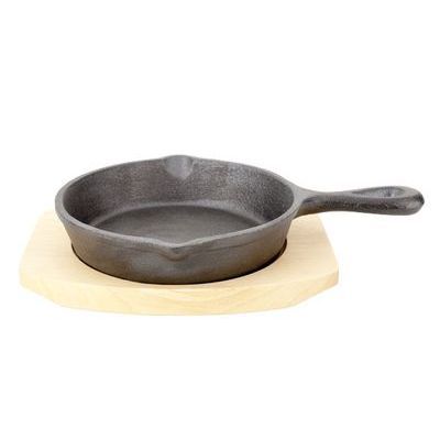 C&T PLAT A GRATIN FONTE 1 POIGNEE 13.5CM S/PLANCHEBOIS