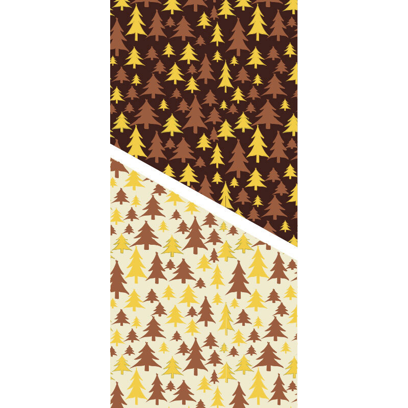 2046127 GOLD AND SILVER FIR TRANSFER SHEET 30X40CM 30 PCES ***ON ORDER***