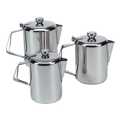 STAINLESS STEEL COFFEE MAKER 2.0 L HT 19CM DIAM 13CM