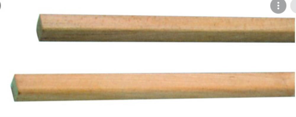 MANCHE CARRE EN HETRE 3.5 METRES  A AJUSTER POUR PELLE **A MONTER  