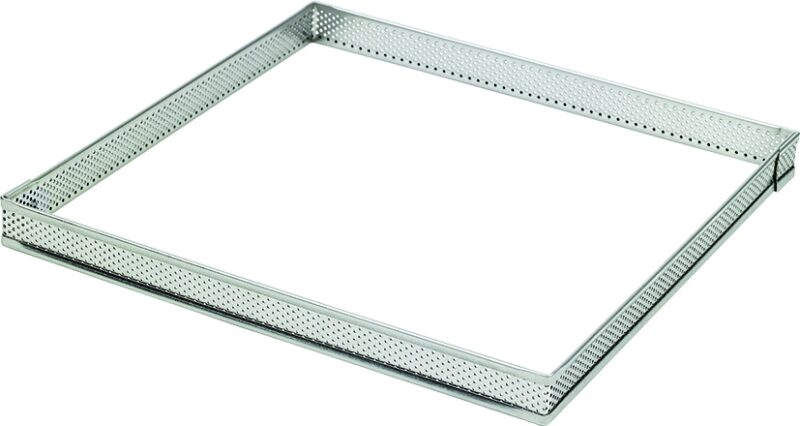 PERFORATED STAINLESS STEEL SQUARE 14X14 HT 2CM