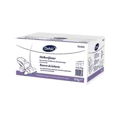 DEBIC BUTTER 82% CONSTANT BRIOCHE 4 X 2.5KG 0900090