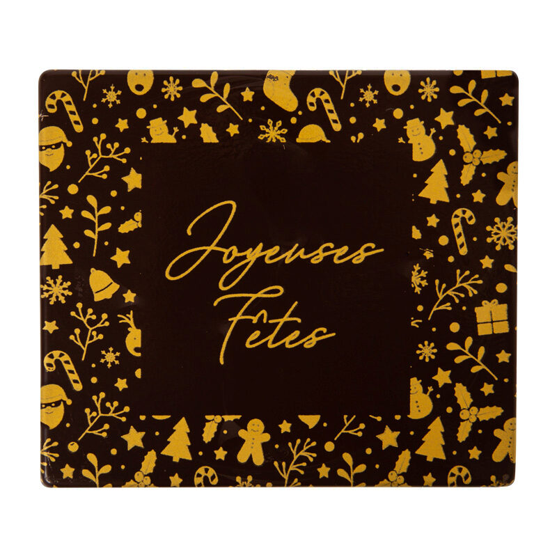 2015495 JOYEUSES FETES BLOKHITTERS GOUDEN ONTWERP 9X8CM 40 STUKS