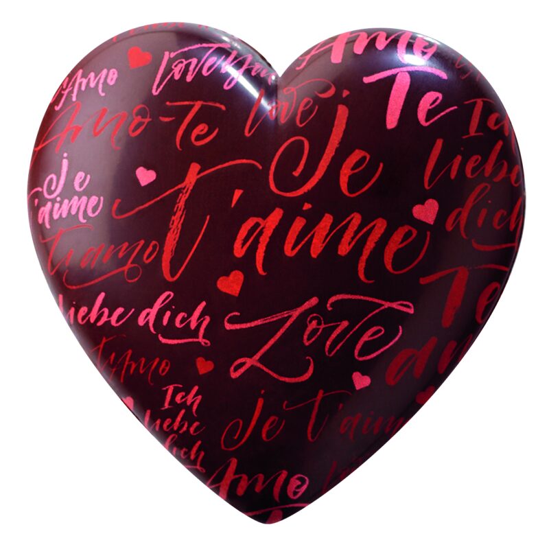 087164 PCB MOLDS HEARTS ONLY LOVE 10X10 CM 16PCS ***ON ORDER***