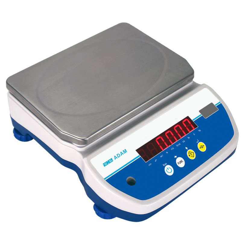 ADAM WASHABLE SCALE AQUA ABW 16 16KGX2GR TRAY 24.5X18CM