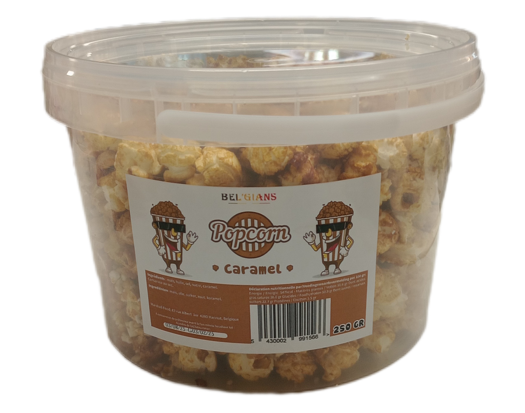 BEL'GIANS POPCORN KARAMEL 250GR