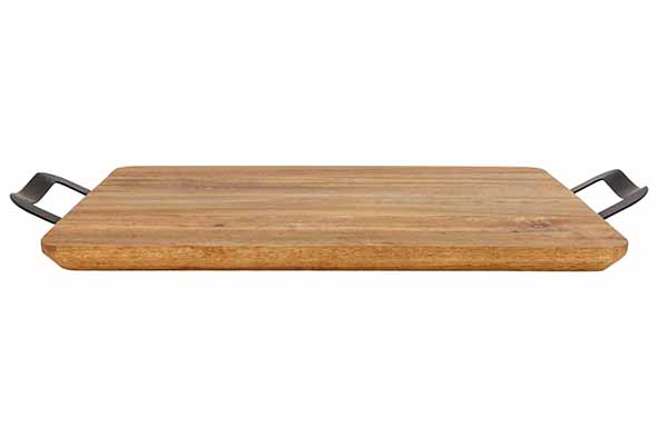 C&T RECHTHOEKIGE SERVEERPLANK 35X 25CM ACACIA - MET HANDVATTEN - 6349757
