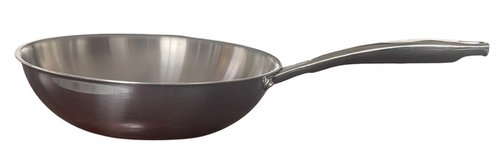 BAUMALU WOK INOX TRIPLINOX 30XH8.0CM