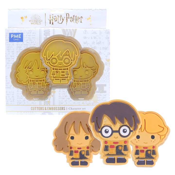 SET DE 3 EMPORTE-PIECES HARRY RON ET HERMIONE 