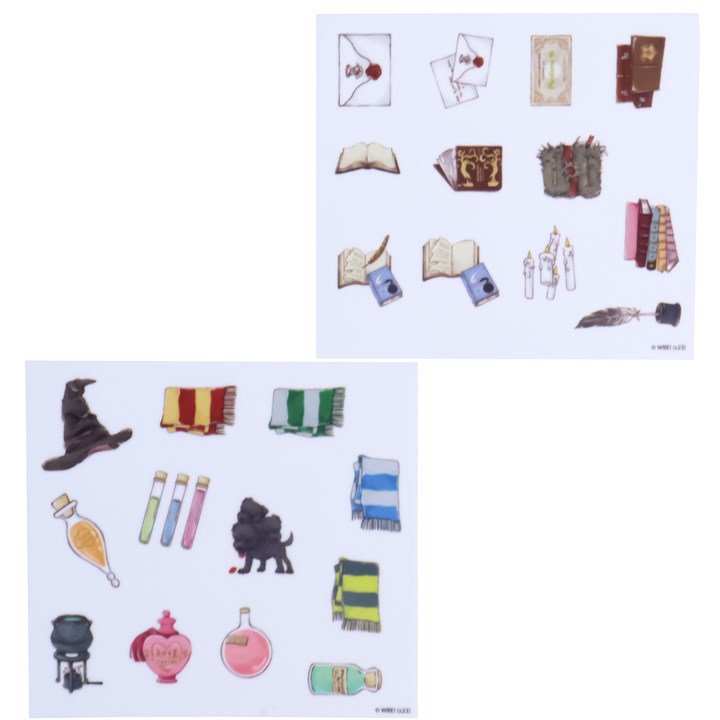 DECORATIONS POUR CUPCAKES SUR FEUILLE EN SUCRE POUDLARD HARRY POTTER 24PCS