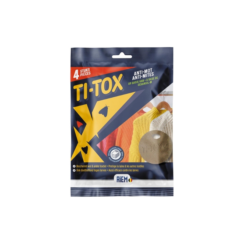 RIEM TI TOX ANTI-MOTH TEXTILES 4PCS