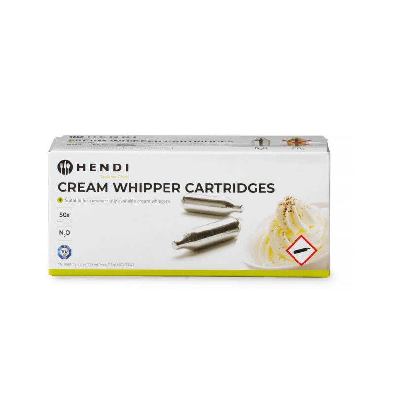 HENDI WHIPPED CREAM SIPHON CHARGERS 50PCS