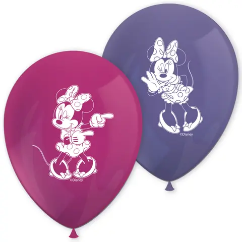 MINNIE JUNIOR 11 INCHES BALLON IMPRIMES 8pcs