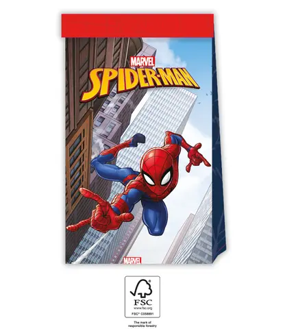 SPIDERMAN CRIME FIGHT SACHETS CADEAUX 4pcs