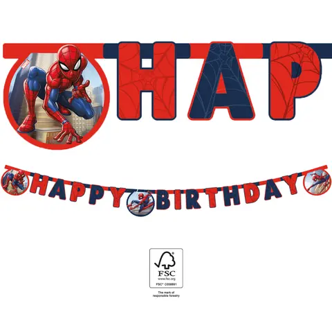 *FDS*SPIDERMAN CRIME FIGHT FSC GUIR HAPPY B-DAY 1pc