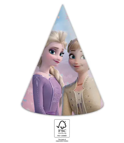 FROZEN II WIND SPIRIT  CHAPEAU EN PAPIER 6 pcs