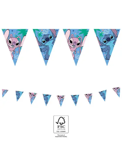 STITCH GUIRLANDE DRAPEAUX 1pc