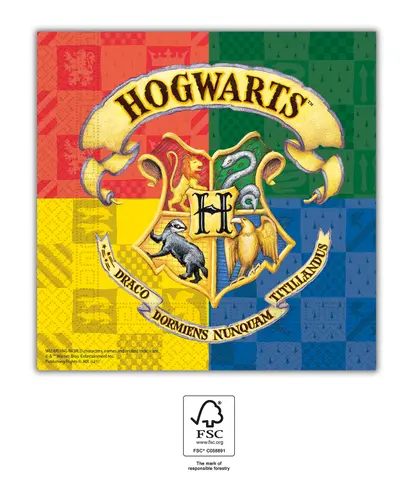 HARRY POTTER SERVIETTES EN PAPIER