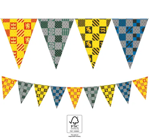 HARRY POTTER GUIRLANDE DRAPEAUX TRIAN