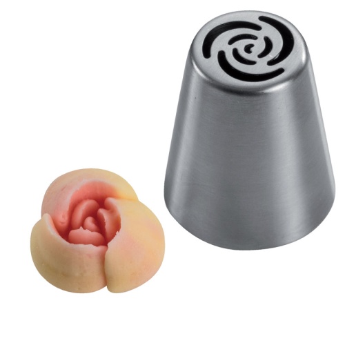 INOX MONDSTUK ROOS 3 BLOEMBLADEN BX0055