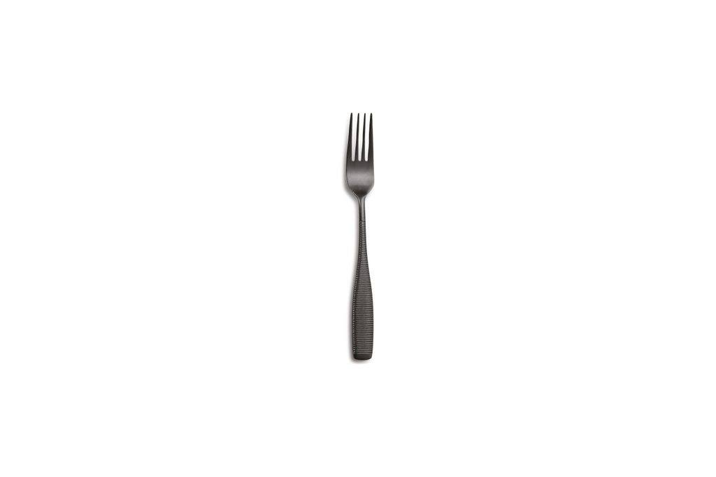 COMAS BLACK FLEUR DE LYS CAKE FORK