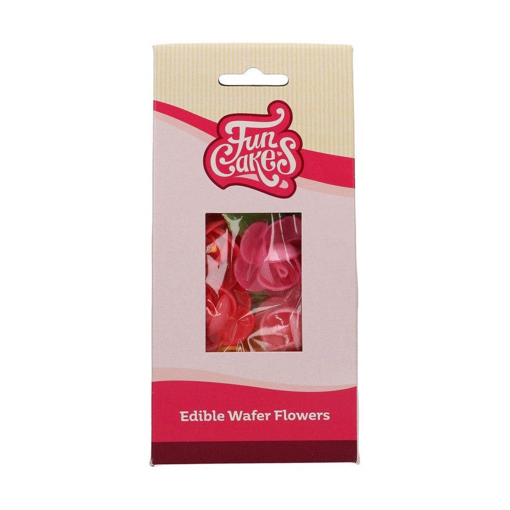 FunCakes Wafer Flowers Frangipani & Leaves 15 pcs