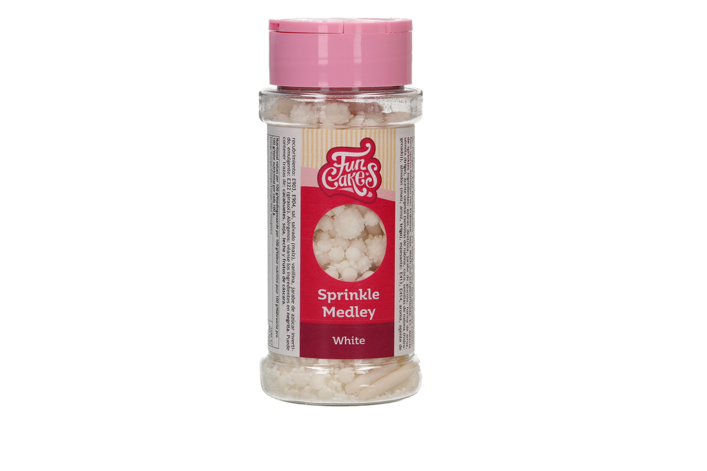 FunCakes SUGAR DECORATION MIX White 65g