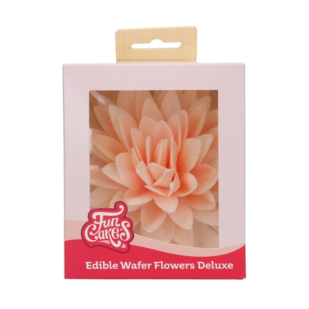 FunCakes Wafer Flowers Orange Ombre Peony 12.5cm