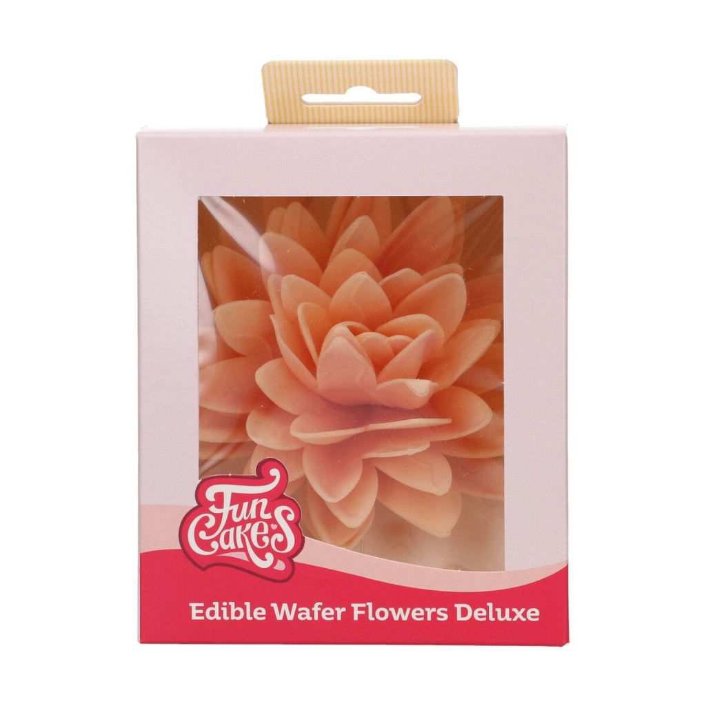 FunCakes Wafer Flowers Orange Peony 12.5cm