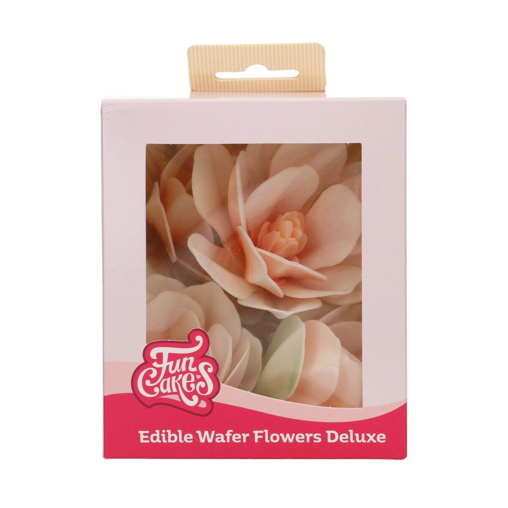 FunCakes Wafer Flowers White Magnolia 6cm 6 pcs