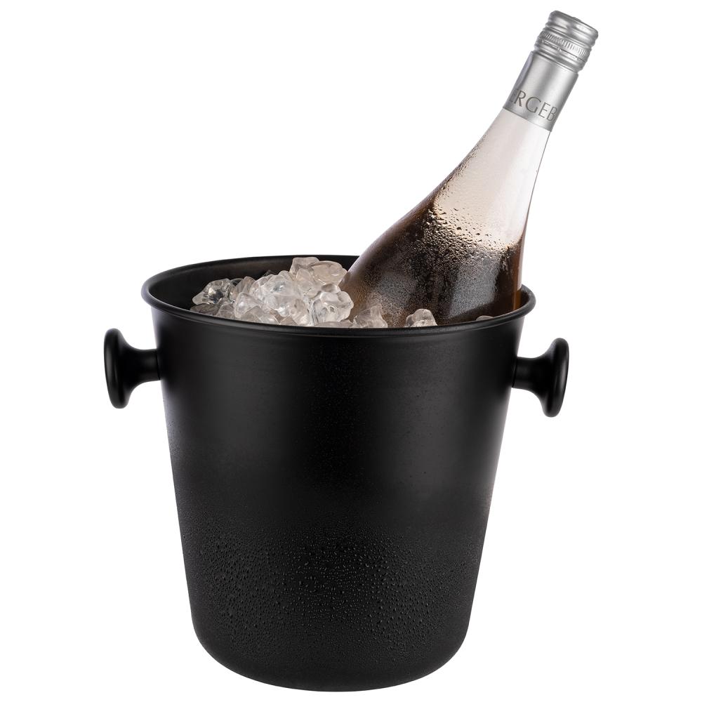 APS SEAU RAFRAICHISSEUR ALU/ABS NOIR 21.5X21.5XH22CM - 5.0L - 36115