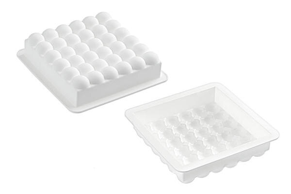 SILIKOMART BUBBLES MOLD 180 X 180MM H 50MM VOL 1400ML TORTAFLEX